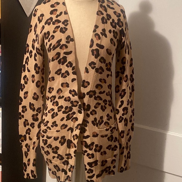 PINK Leopard cardigan - Picture 1 of 3